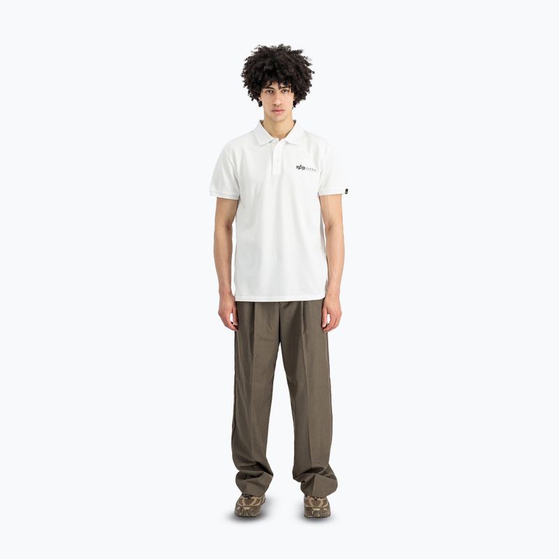 Koszulka męska Alpha Industries Basic Polo Small Logo white 2