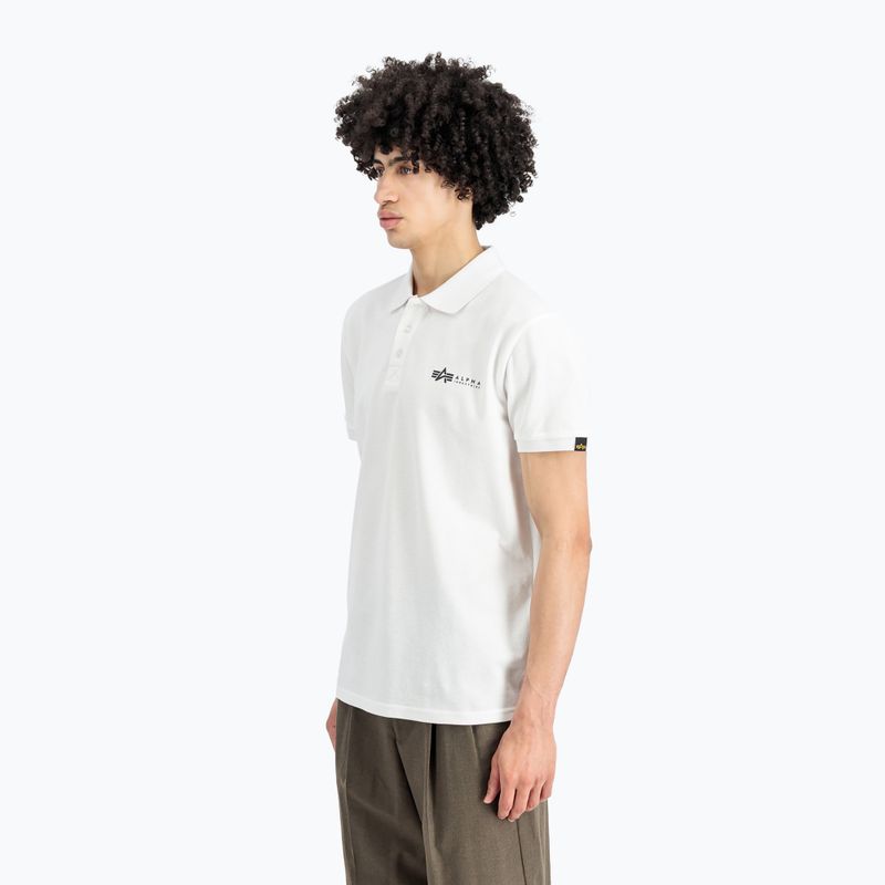 Koszulka męska Alpha Industries Basic Polo Small Logo white 3
