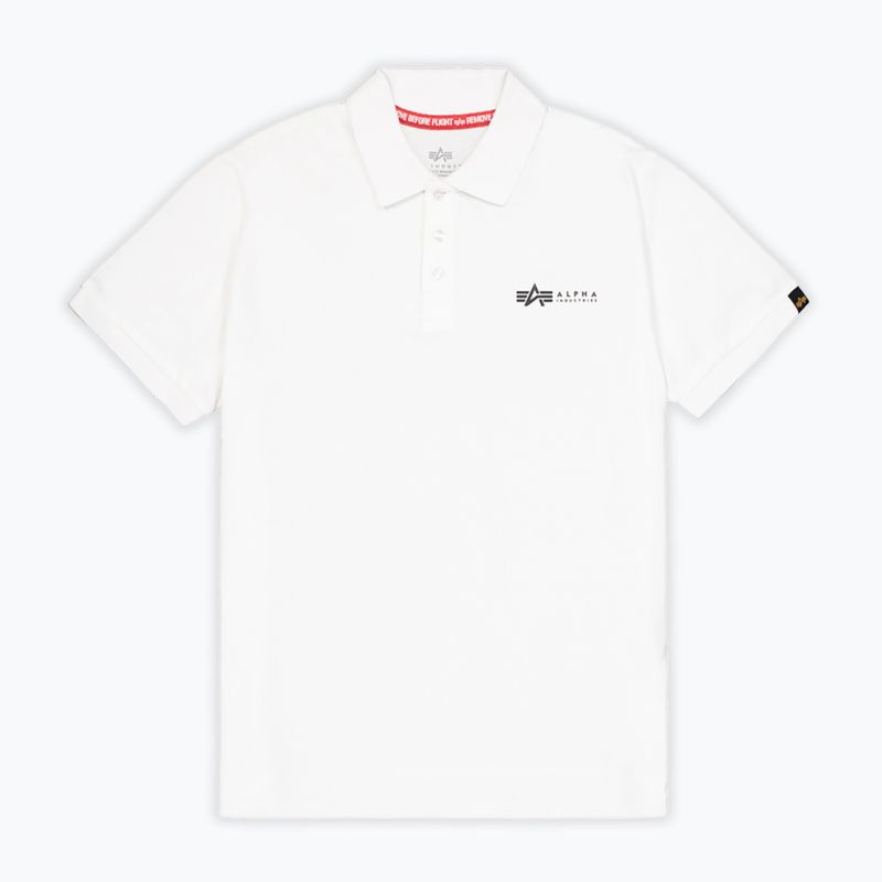 Koszulka męska Alpha Industries Basic Polo Small Logo white 6