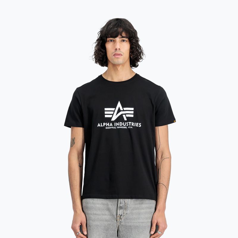 Koszulki męskie Alpha Industries Basic T (2 szt.) black