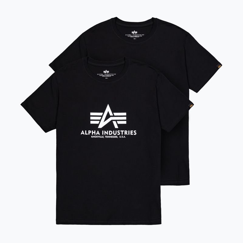 Koszulki męskie Alpha Industries Basic T (2 szt.) black 7