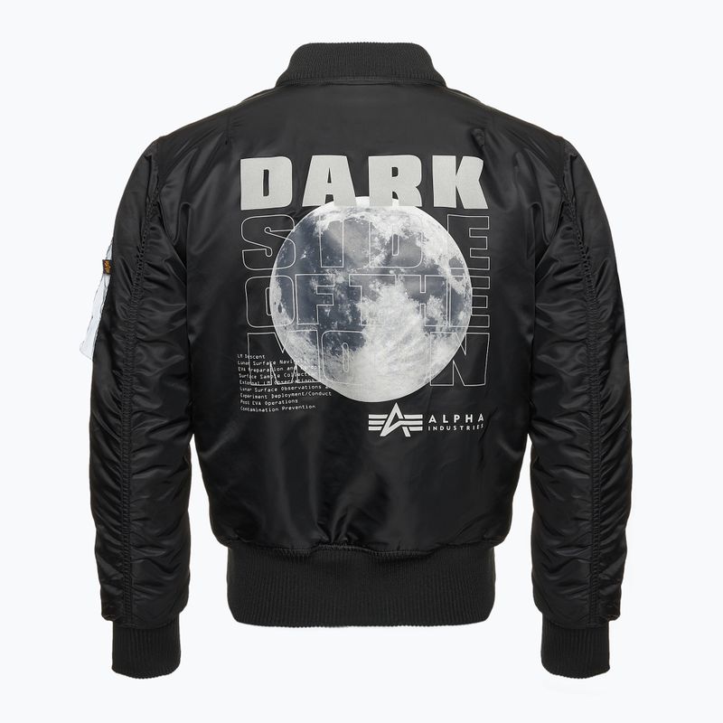 Kurtka męska Alpha Industries MA-1 VF Hood Dark Side black / reflective 3