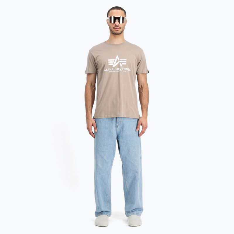 Koszulka męska Alpha Industries Basic vintage sand 2