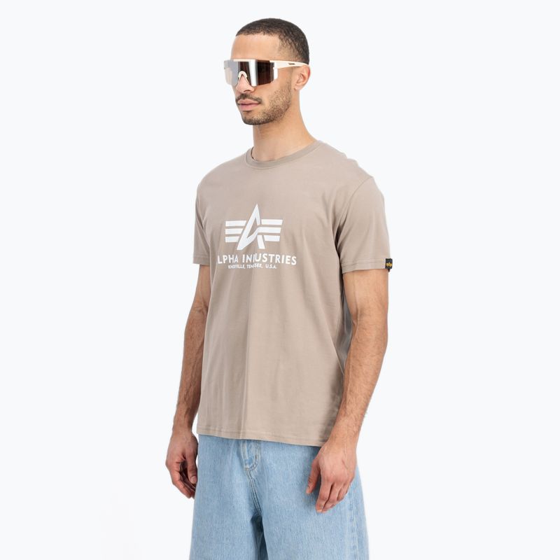 Koszulka męska Alpha Industries Basic vintage sand 4