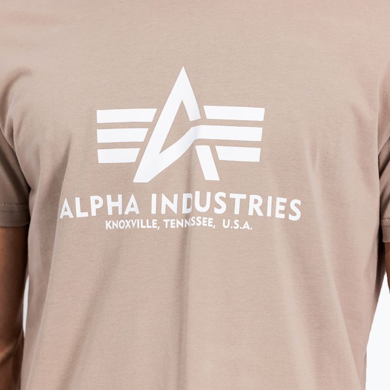 Koszulka męska Alpha Industries Basic vintage sand 6