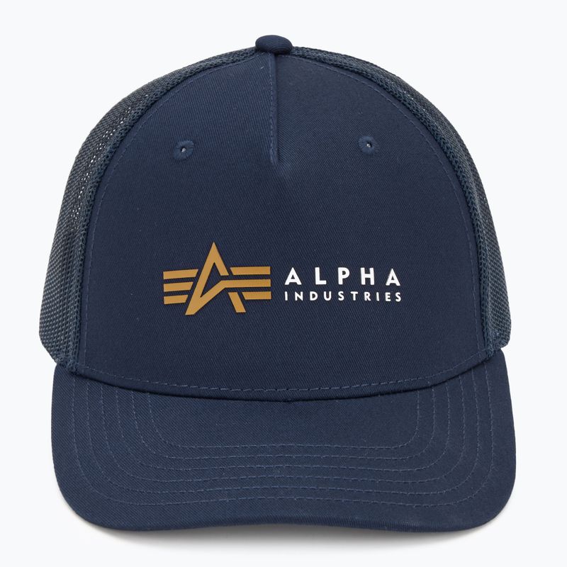Czapka z daszkiem męska Alpha Industries Label Trucker rep.blue 2