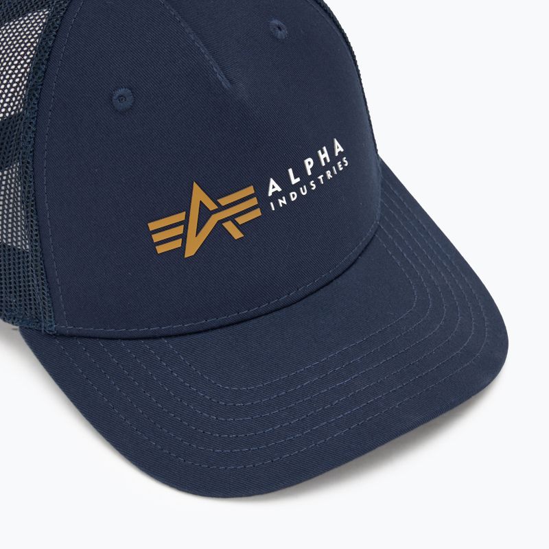 Czapka z daszkiem męska Alpha Industries Label Trucker rep.blue 3