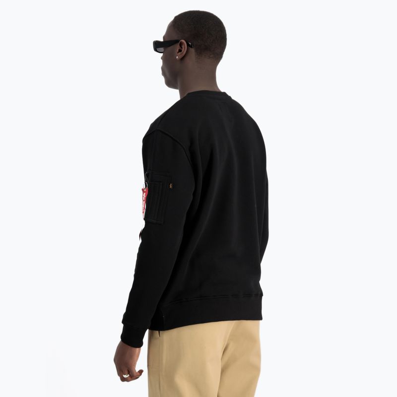 Bluza męska Alpha Industries Reflective Print Sweater black 5