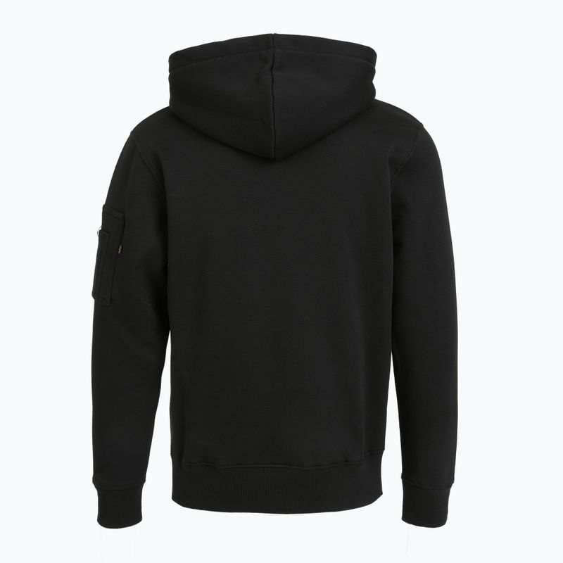 Bluza męska Alpha Industries Puff Print Hoodie black 7