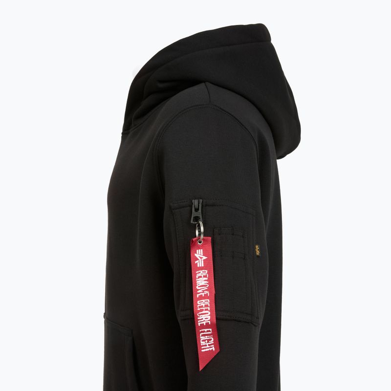 Bluza męska Alpha Industries Puff Print Hoodie black 8