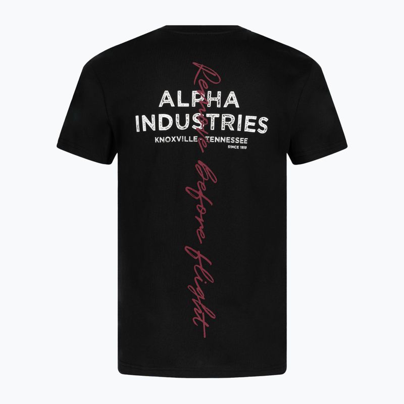 Koszulka męska Alpha Industries Signature BP T black 2