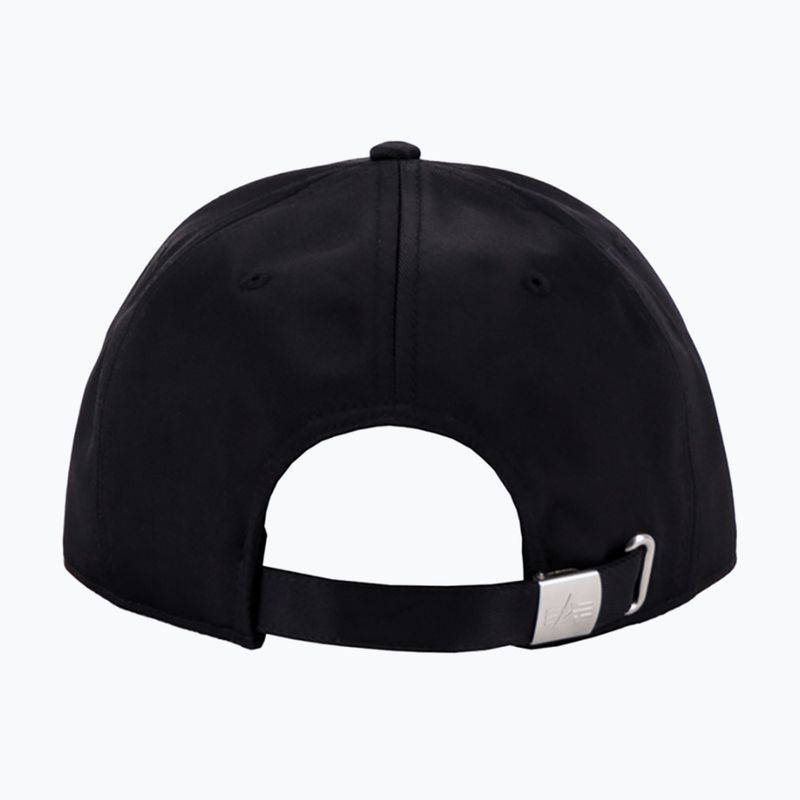 Czapka z daszkiem Alpha Industries Metal Label rep black/metalsilver 2