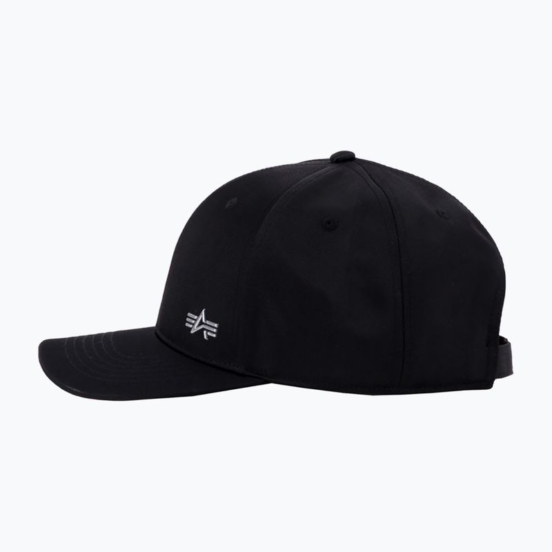 Czapka z daszkiem Alpha Industries Metal Label rep black/metalsilver 4