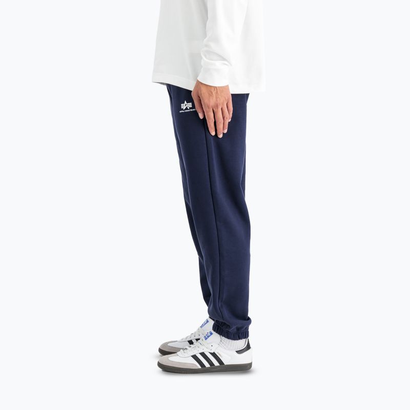Spodnie męskie Alpha Industries Basic Small Logo II Jogger ultra navy 5