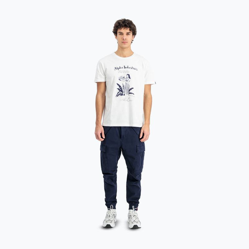 Koszulka męska Alpha Industries Hawaii white 2