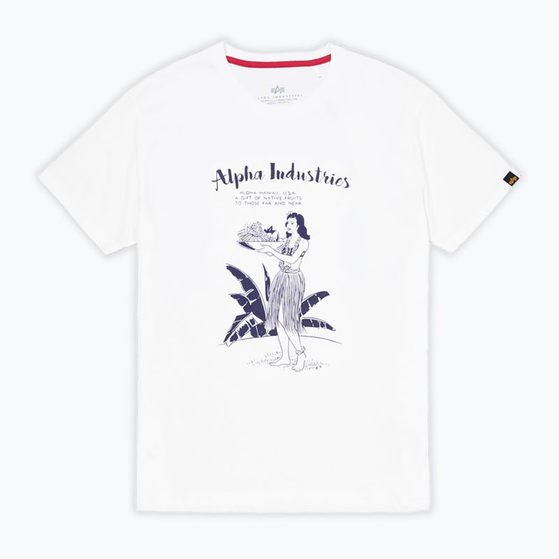 Koszulka męska Alpha Industries Hawaii white 6