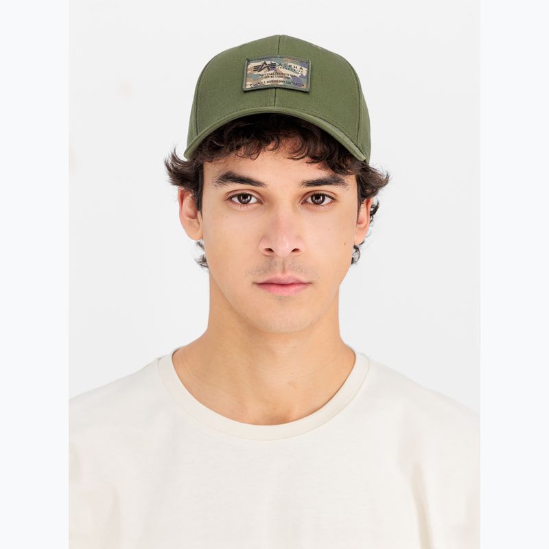 Czapka z daszkiem Alpha Industries Crew Camo dark olive 6