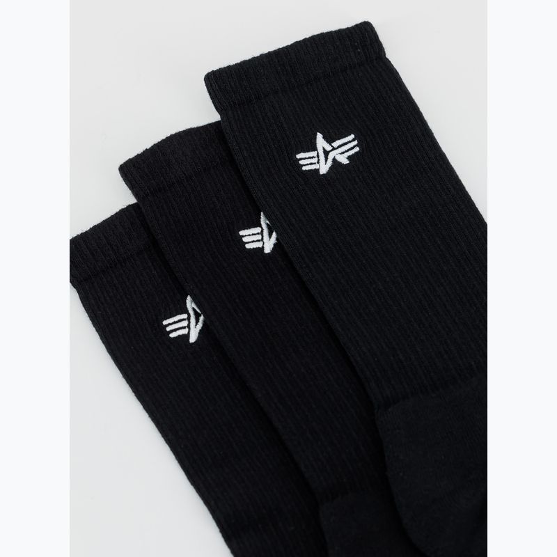 Skarpety męskie Alpha Industries Basic 3 pary black 3