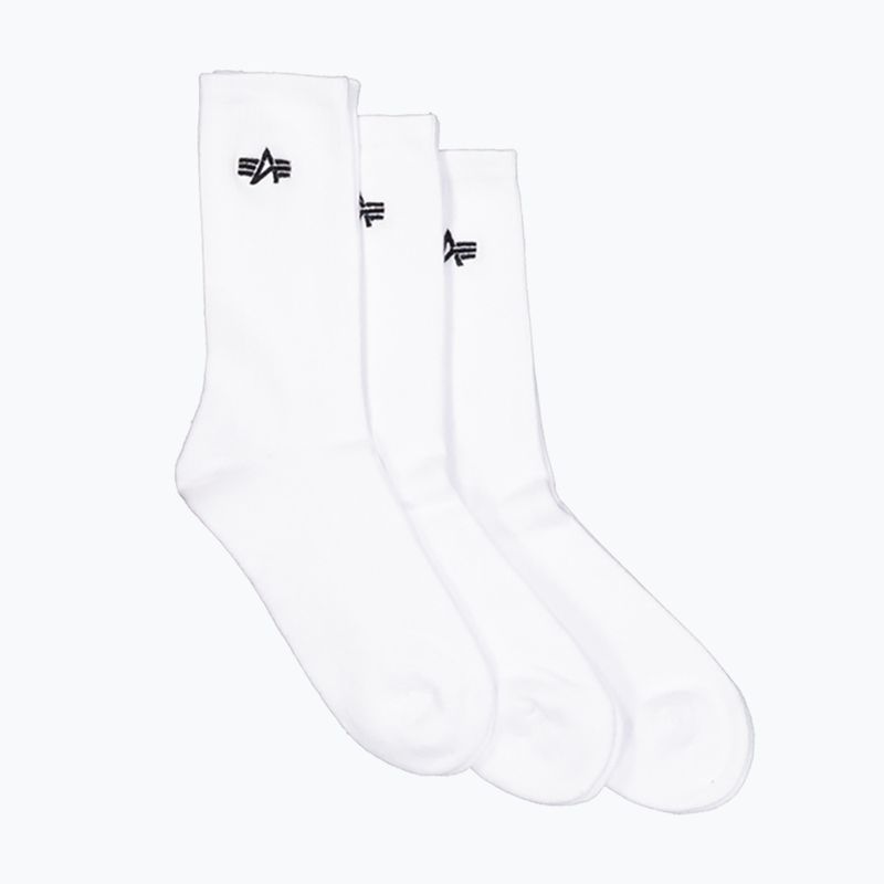 Skarpety męskie Alpha Industries Basic 3 pary white
