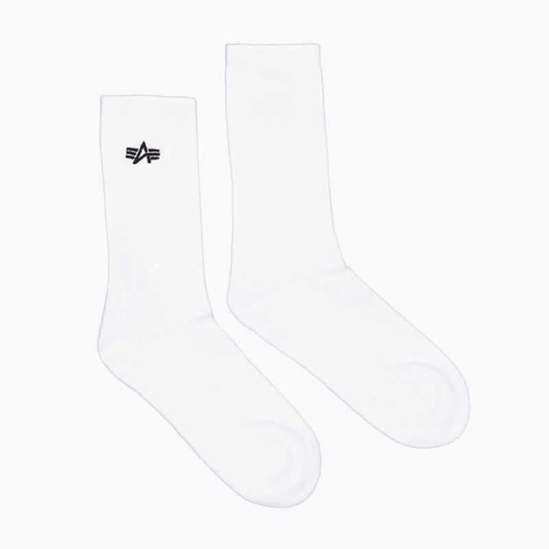 Skarpety męskie Alpha Industries Basic 3 pary white 2