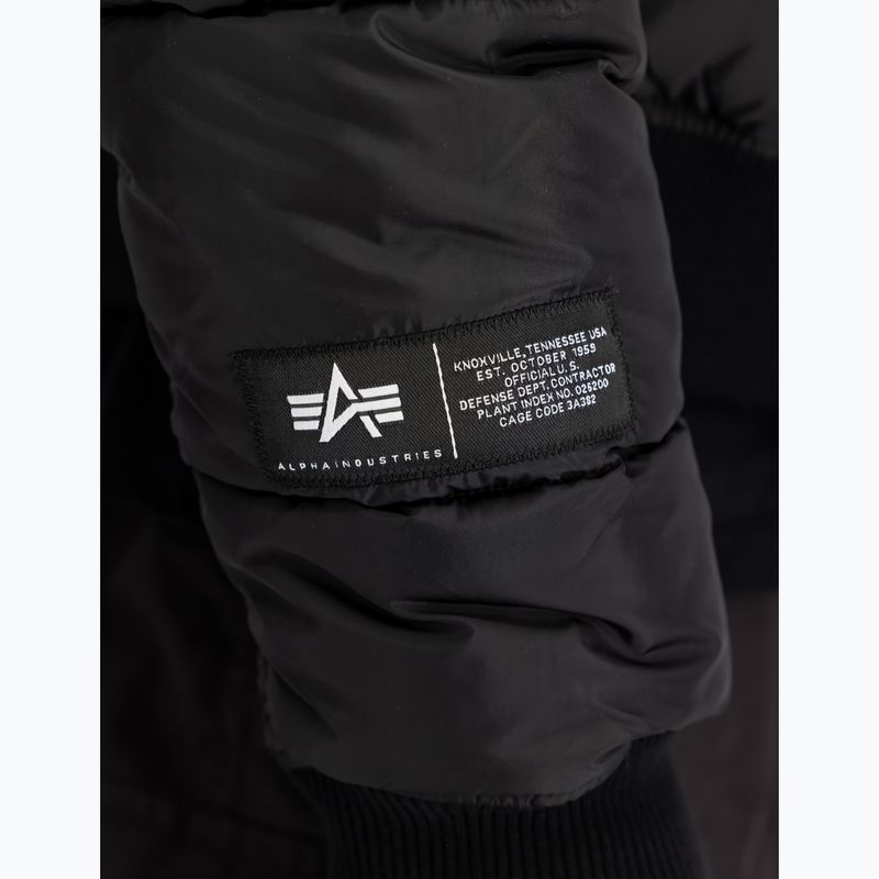 Kurtka ociepalana męska Alpha Industries MA-1 Logo Puffer Bomber black 6