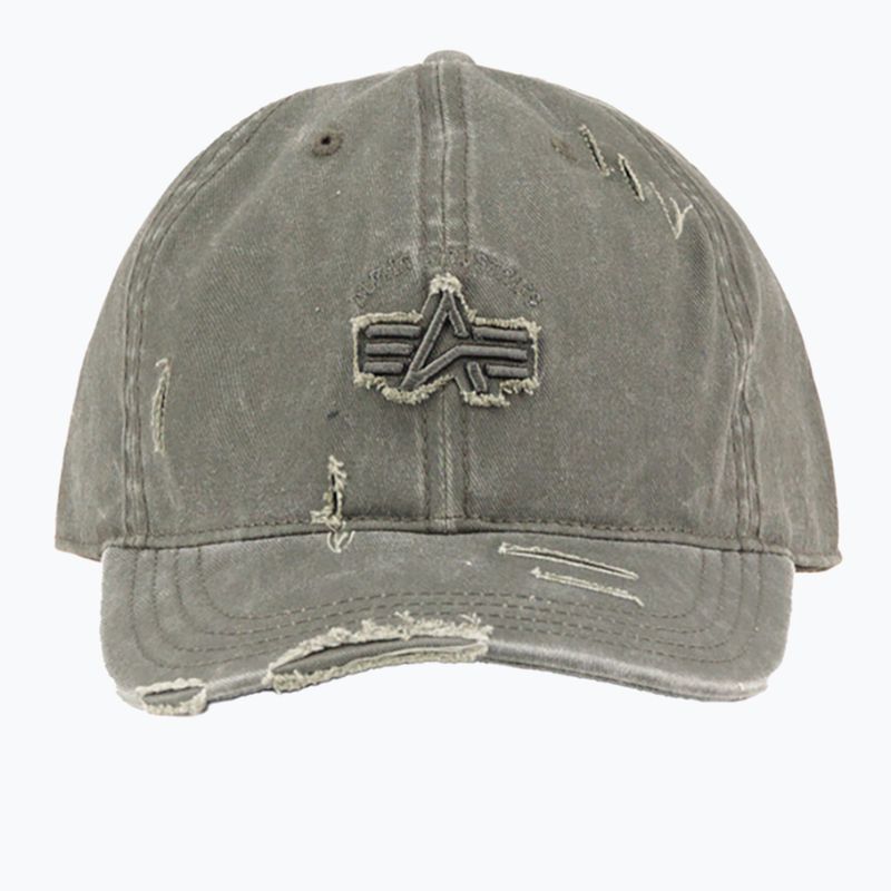 Czapka z daszkiem Alpha Industries Acid Logo dark olive