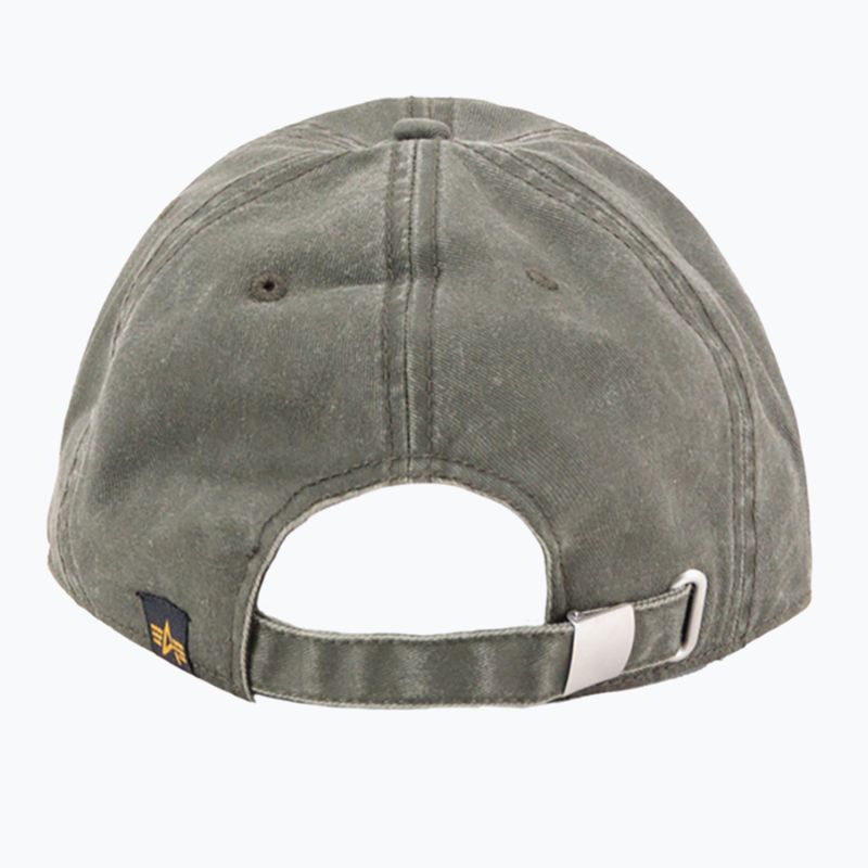 Czapka z daszkiem Alpha Industries Acid Logo dark olive 2