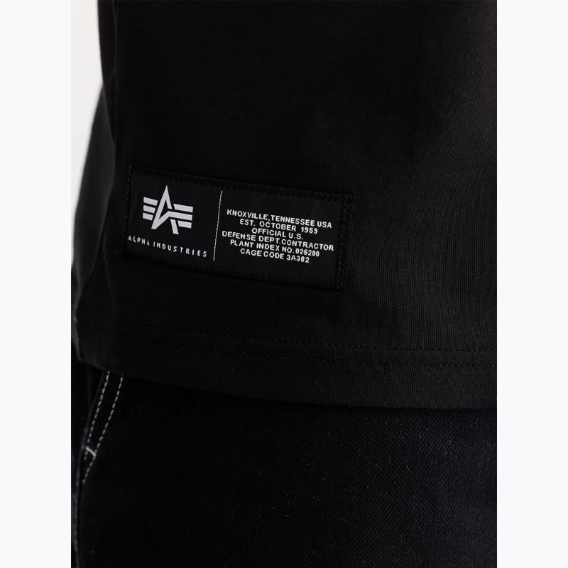 Koszulka męska Alpha Industries Label T Back Print black 4