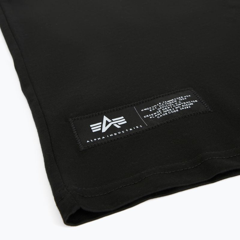 Koszulka męska Alpha Industries Label T Back Print black 7