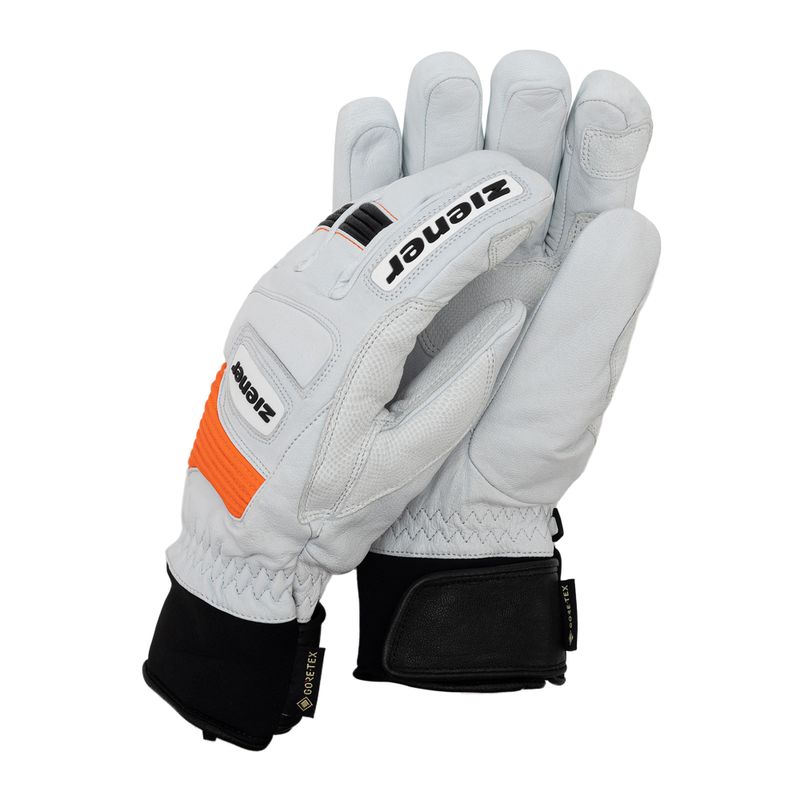Rękawice narciarskie męskie ZIENER Guard GTX + Gore Grip PR białe 801019