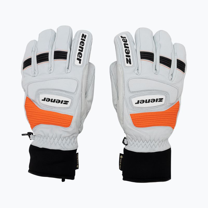 Rękawice narciarskie męskie ZIENER Guard GTX + Gore Grip PR białe 801019 2