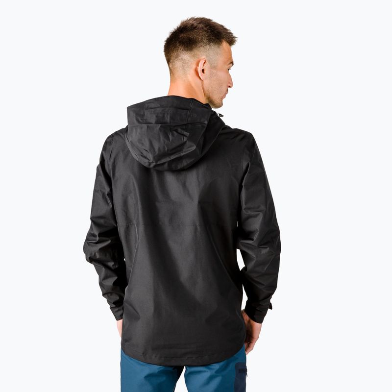 Kurtka przeciwdeszczowa męska Jack Wolfskin Evandale black 3