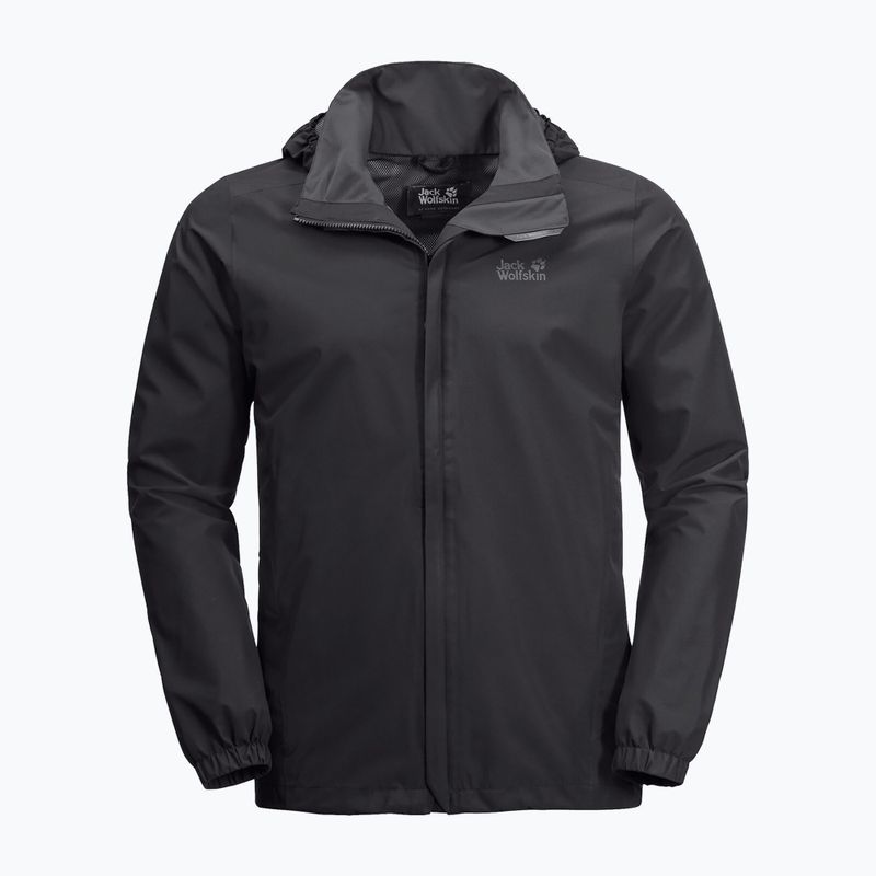 Kurtka przeciwdeszczowa męska Jack Wolfskin Stormy Point black