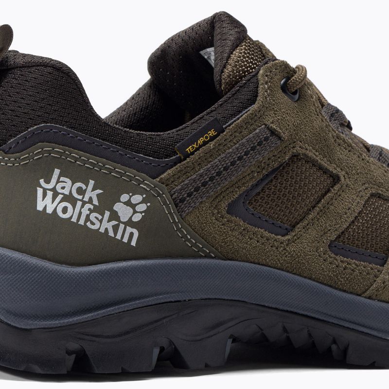 Buty trekkingowe męskie Jack Wolfskin Vojo 3 Texapore Low khaki/phantom 7