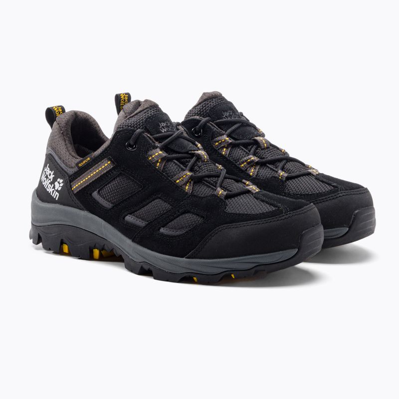 Buty trekkingowe męskie Jack Wolfskin Vojo 3 Texapore Low black/burly yellow xt 5