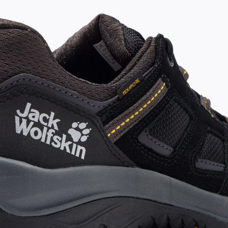 Buty trekkingowe męskie Jack Wolfskin Vojo 3 Texapore Low black/burly yellow xt 7