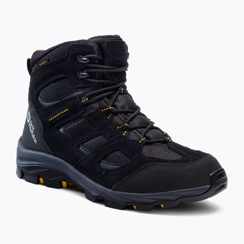 Buty trekkingowe męskie Jack Wolfskin Vojo 3 Texapore Mid black/burly yellow xt