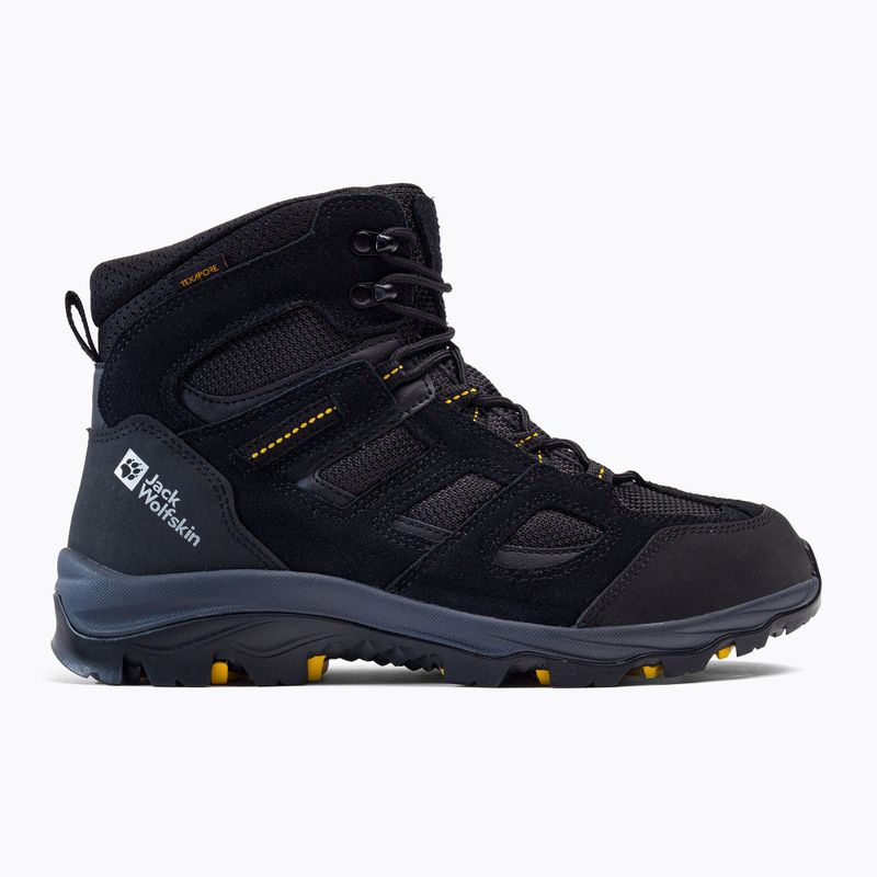 Buty trekkingowe męskie Jack Wolfskin Vojo 3 Texapore Mid black/burly yellow xt 2