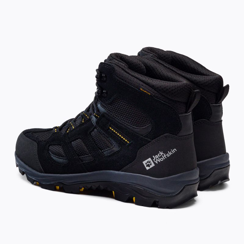 Buty trekkingowe męskie Jack Wolfskin Vojo 3 Texapore Mid black/burly yellow xt 3