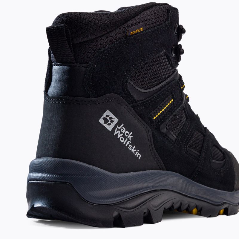 Buty trekkingowe męskie Jack Wolfskin Vojo 3 Texapore Mid black/burly yellow xt 7
