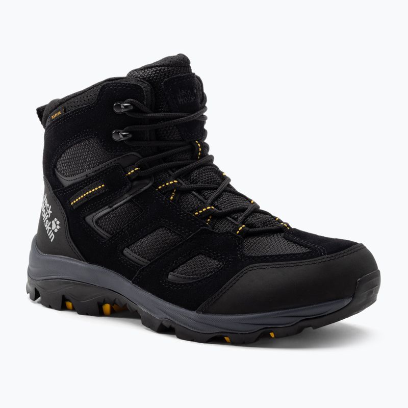 Buty trekkingowe męskie Jack Wolfskin Vojo 3 Texapore Mid black/burly yellow