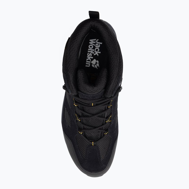 Buty trekkingowe męskie Jack Wolfskin Vojo 3 Texapore Mid black/burly yellow 6
