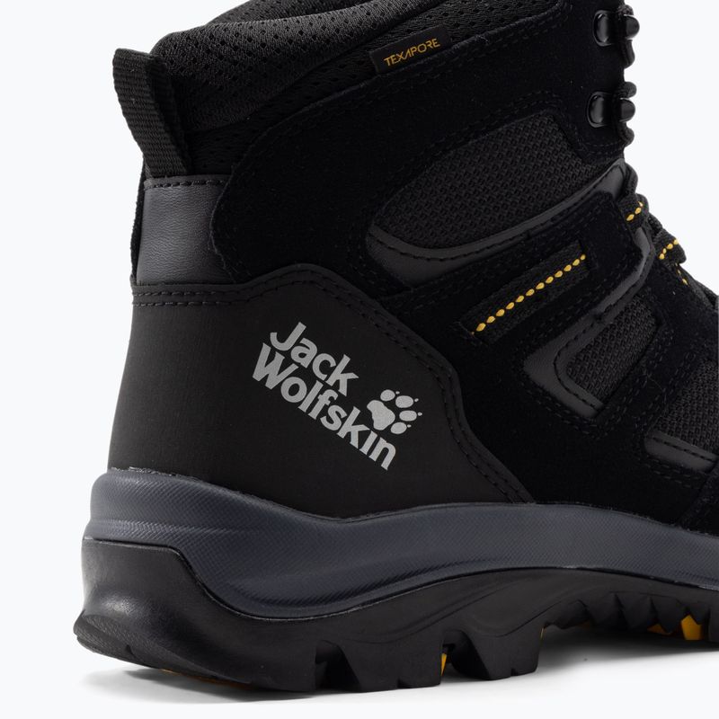 Buty trekkingowe męskie Jack Wolfskin Vojo 3 Texapore Mid black/burly yellow 7