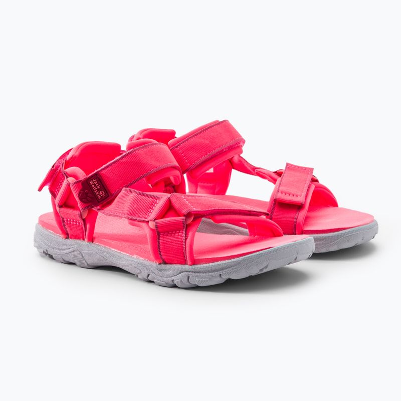 Sandały dziecięce Jack Wolfskin Seven Seas 3 coral pink 5
