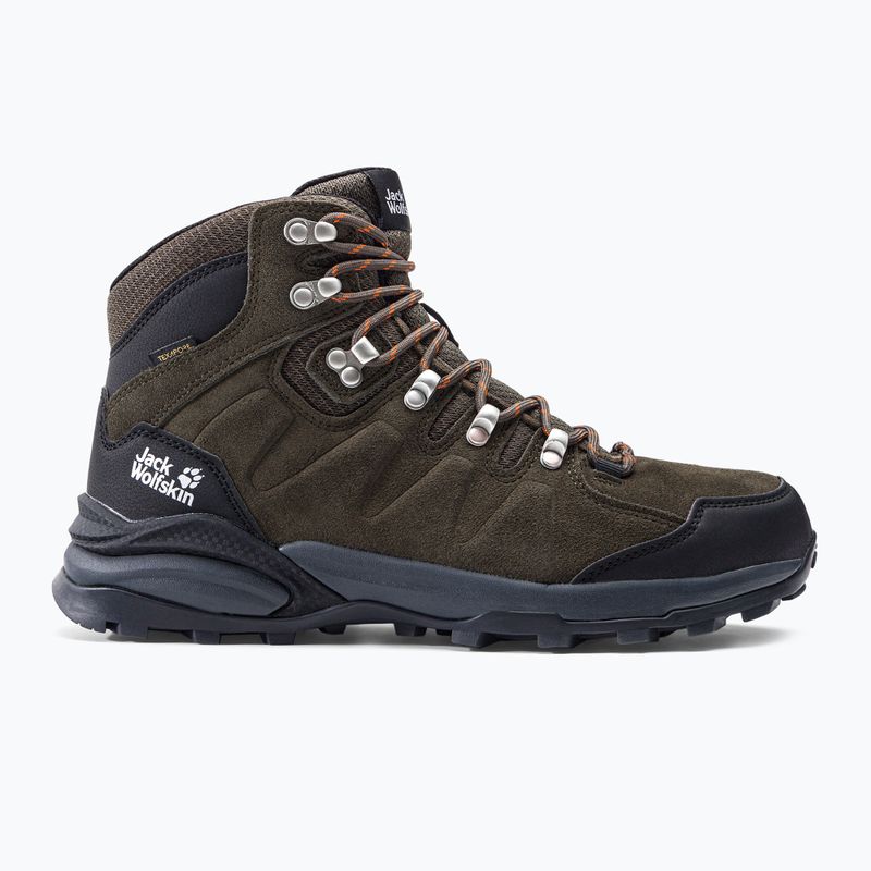 Buty trekkingowe męskie Jack Wolfskin Refugio Texapore Mid khaki/ phantom 2