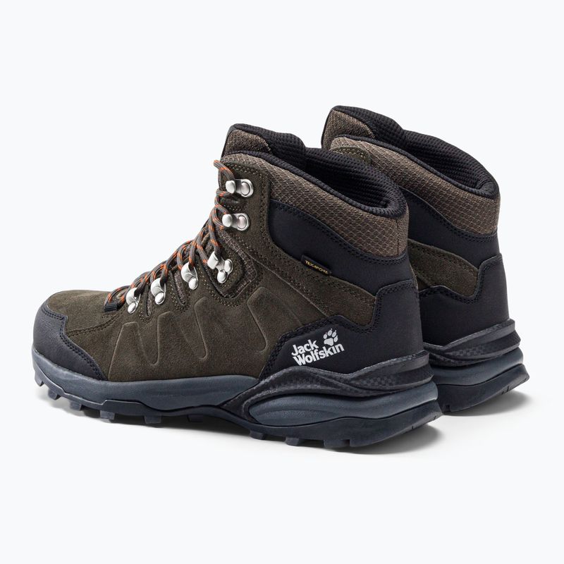 Buty trekkingowe męskie Jack Wolfskin Refugio Texapore Mid khaki/ phantom 3