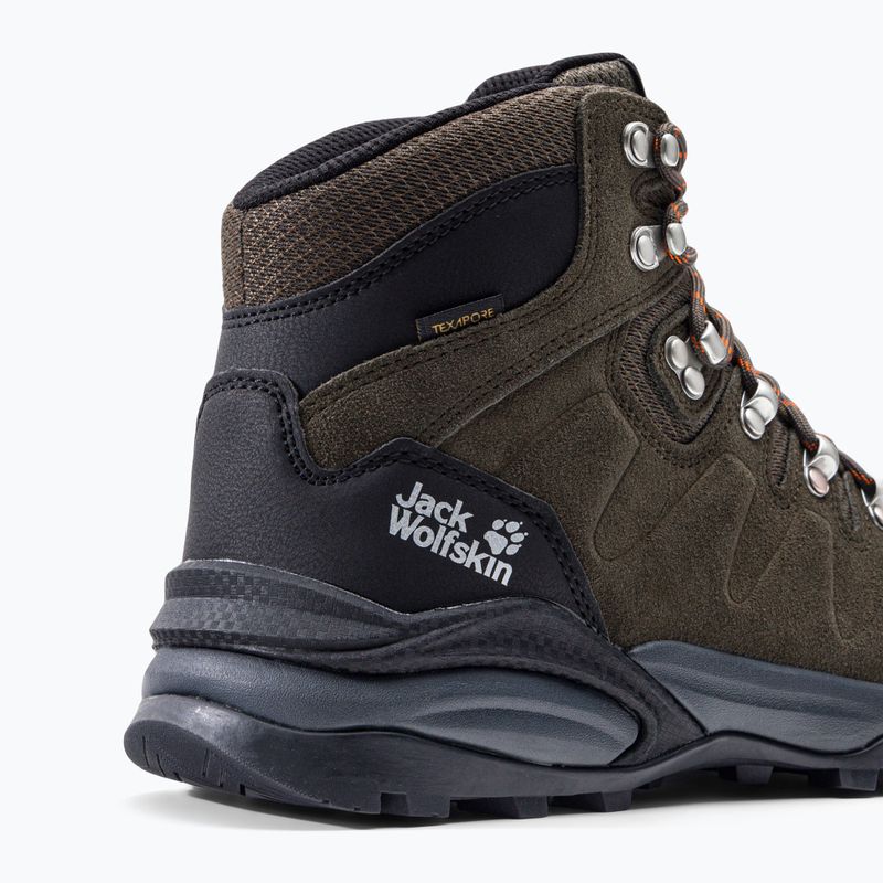 Buty trekkingowe męskie Jack Wolfskin Refugio Texapore Mid khaki/ phantom 8