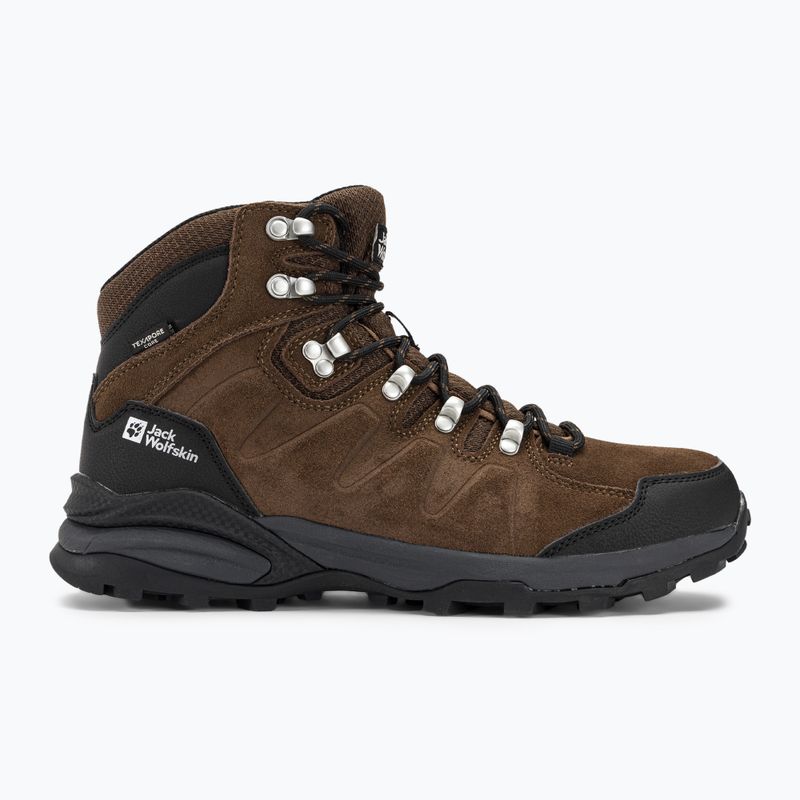 Buty trekkingowe męskie Jack Wolfskin Refugio Texapore Mid brown/ phantom 2