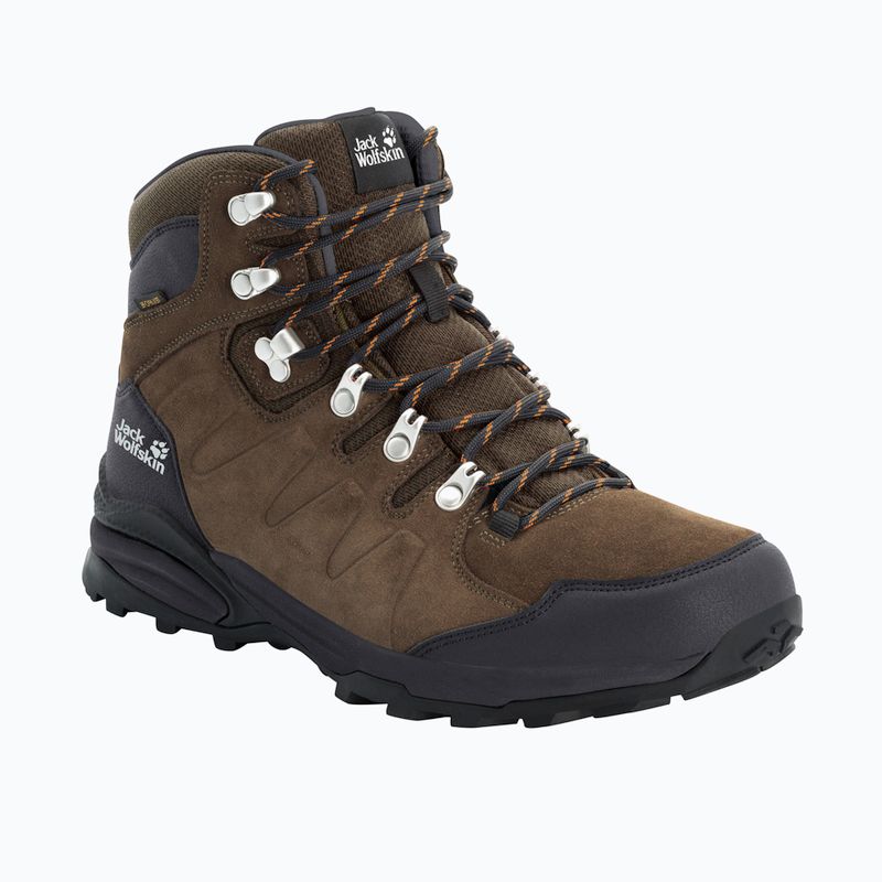 Buty trekkingowe męskie Jack Wolfskin Refugio Texapore Mid brown/ phantom 11