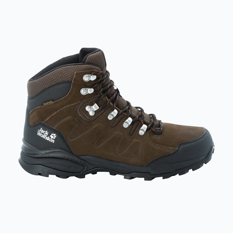 Buty trekkingowe męskie Jack Wolfskin Refugio Texapore Mid brown/ phantom 12